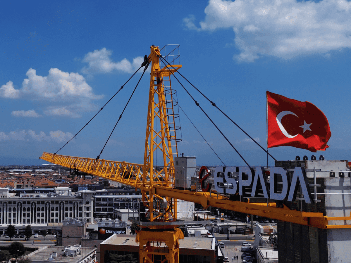 Gergili kule vinç çelik halatı ve kaldırma grubu